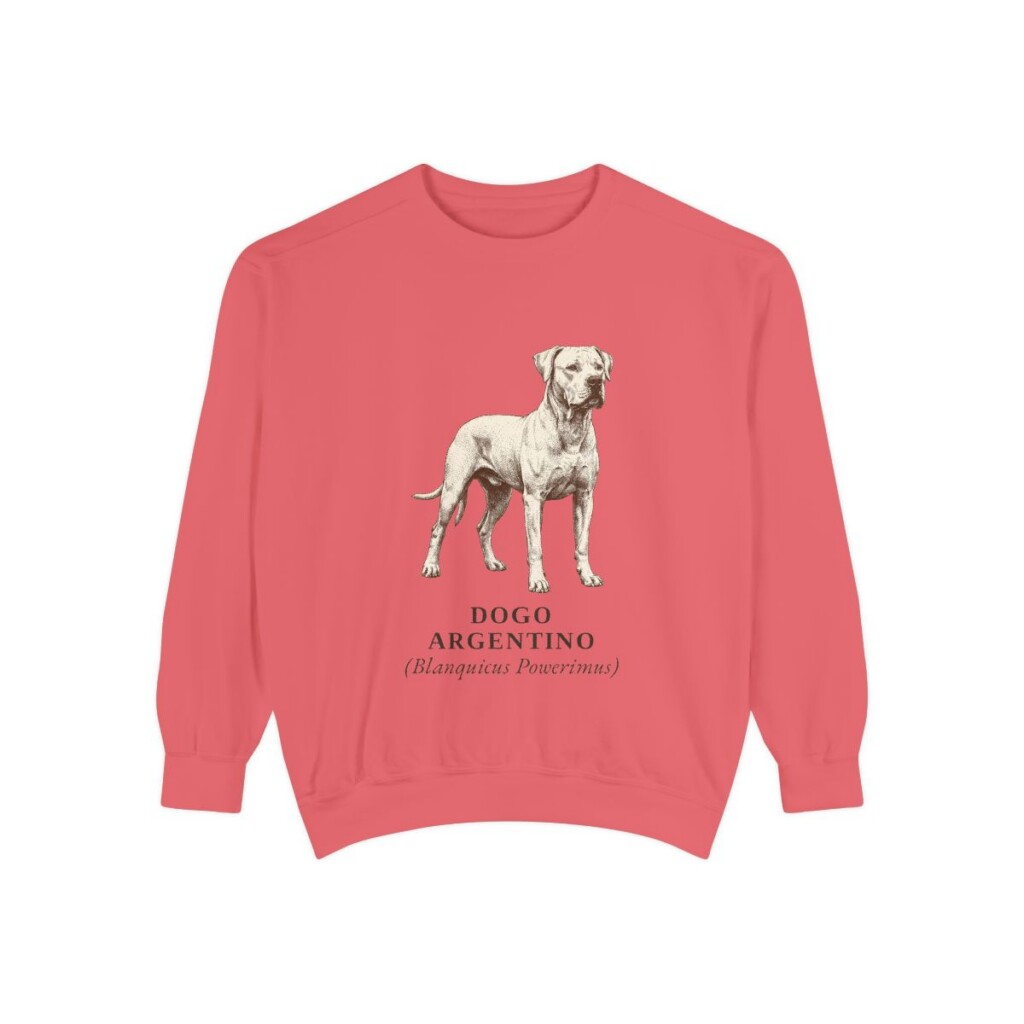 Dogo Argentino Latin Sweatshirt, Watermelon, front view