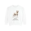Dogo Argentino Latin Sweatshirt, White, front view