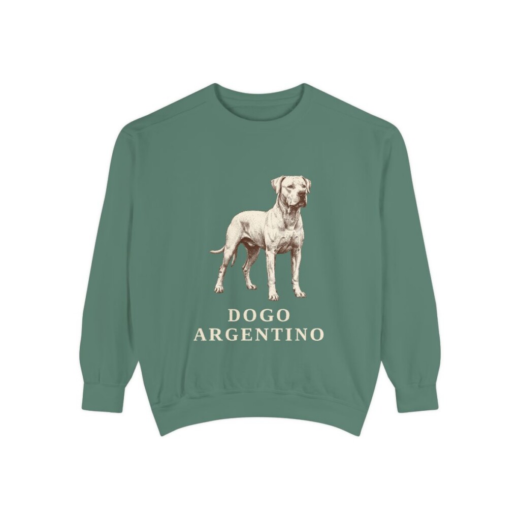 Dogo Argentino Sweatshirt, Light Green, front view