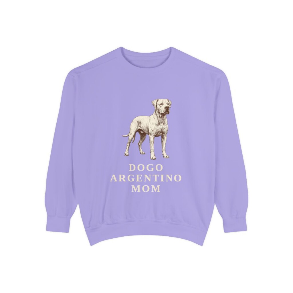 Dogo Argentino Mom Sweatshirt, Violet, front view