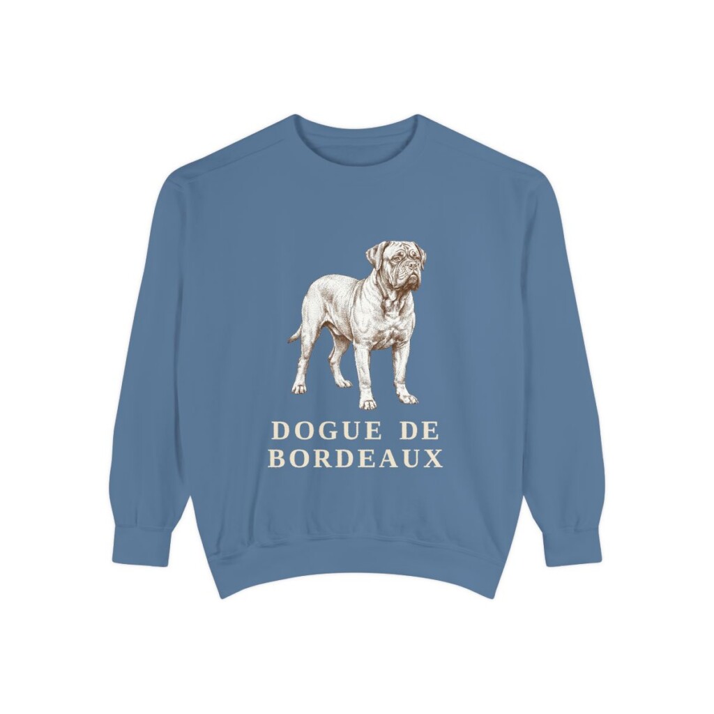 Dogue de Bordeaux Sweatshirt, Blue Jean, front view
