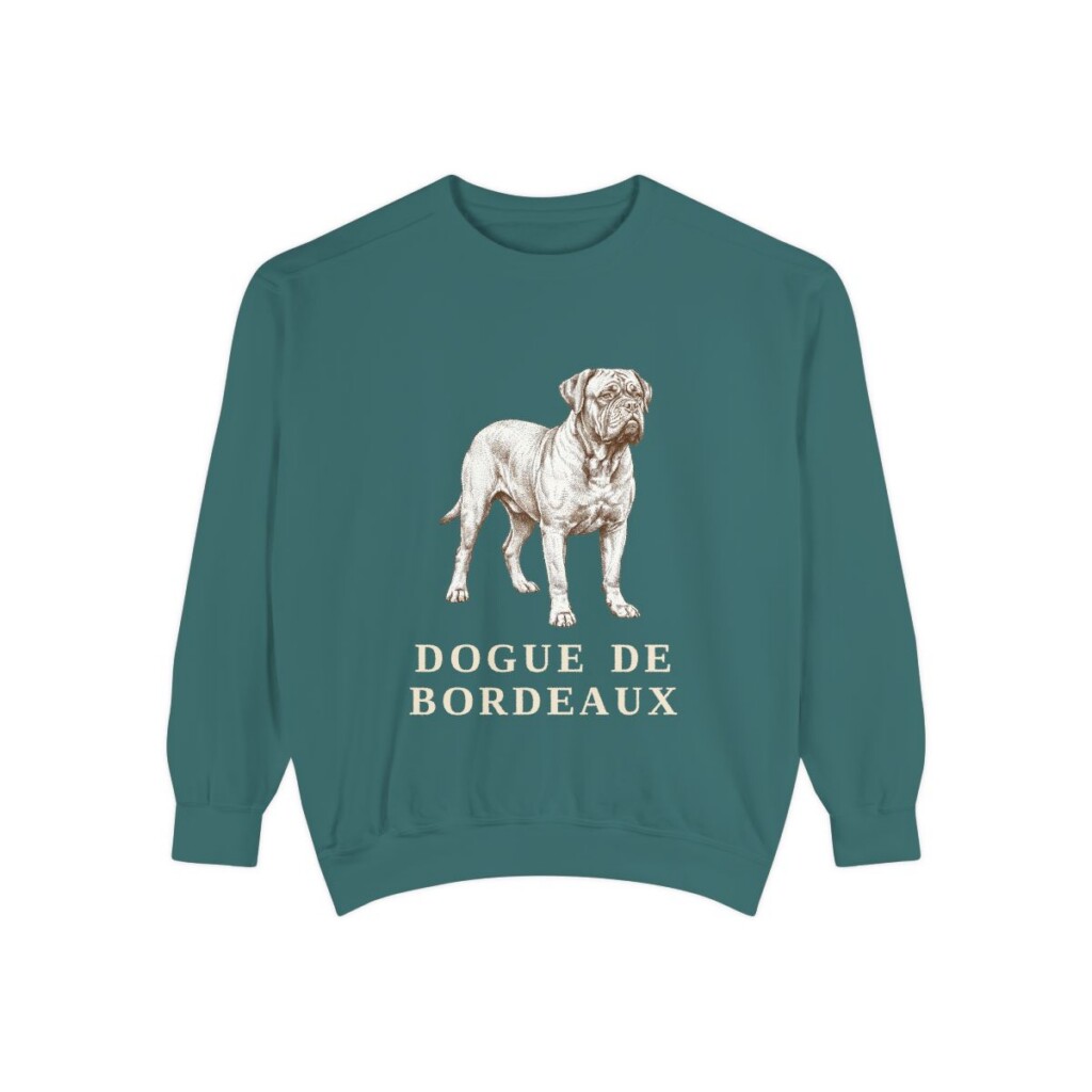 Dogue de Bordeaux Sweatshirt, Blue Spruce, front view