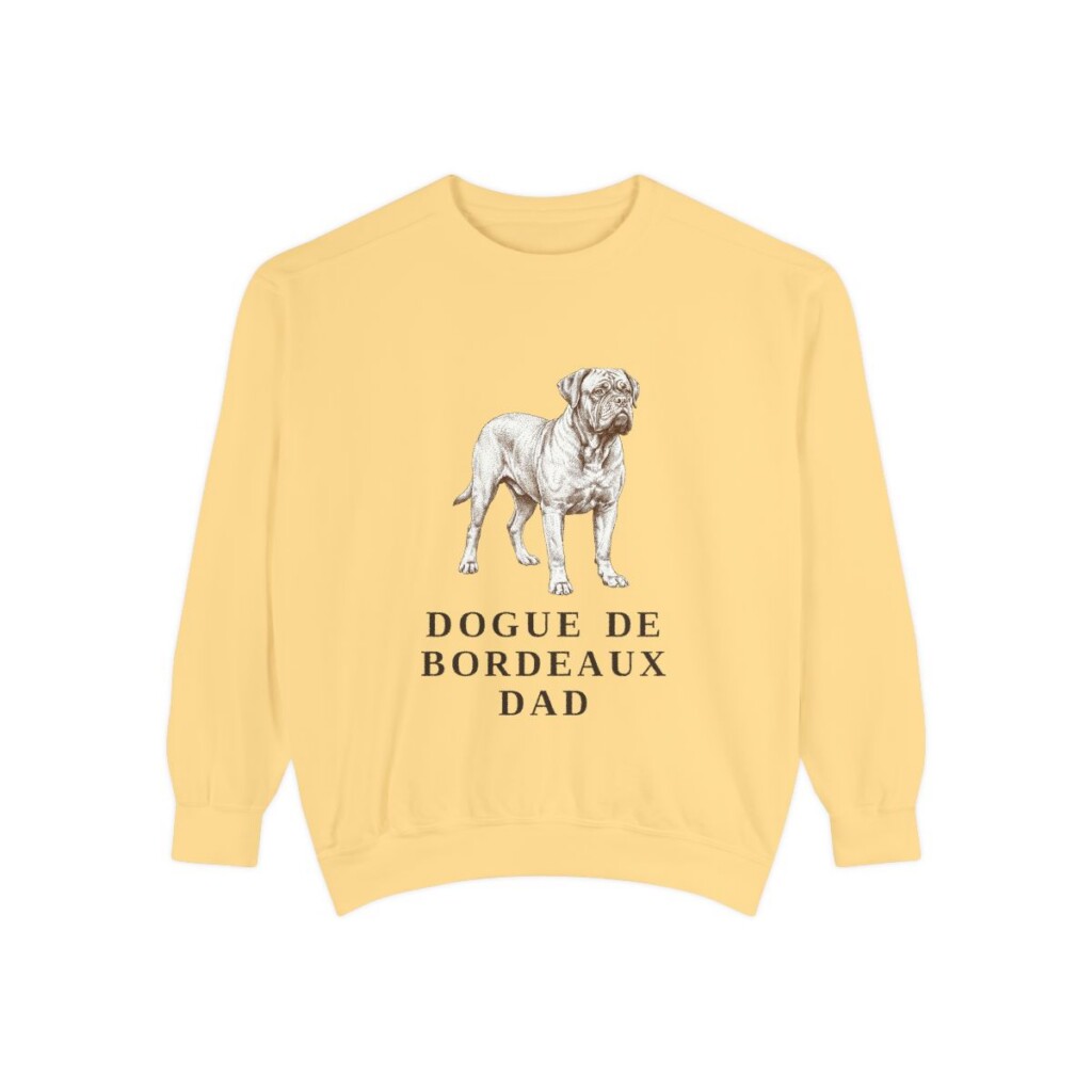 Dogue de Bordeaux Dad Sweatshirt, Butter, front view