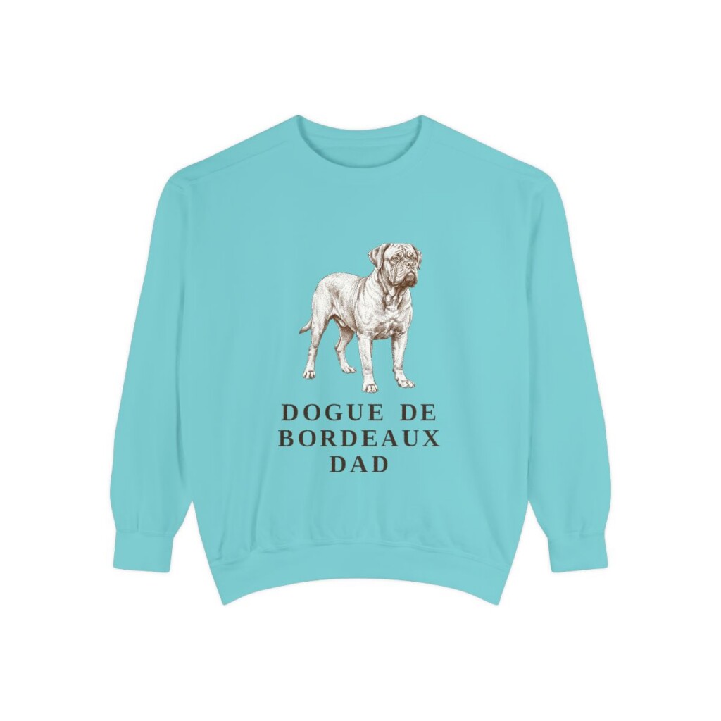 Dogue de Bordeaux Dad Sweatshirt, Chalky Mint, front view
