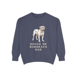 Dogue de Bordeaux Dad Sweatshirt, Denim, front view