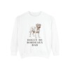 Dogue de Bordeaux Dad Sweatshirt, White, front view