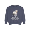 Dogue de Bordeaux Humor Sweatshirt, Denim, front view