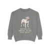 Dogue de Bordeaux Humor Sweatshirt, Grey, front view