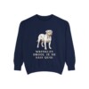 Dogue de Bordeaux Humor Sweatshirt, True Navy, front view