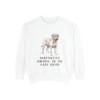Dogue de Bordeaux Humor Sweatshirt, White, front view