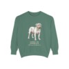 dogue-de-bordeaux-sweatshirt-latin-light-green Dogue de Bordeaux Latin Sweatshirt, Light Green, front view