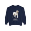 dogue-de-bordeaux-sweatshirt-latin-true-navy Dogue de Bordeaux Latin Sweatshirt, True Navy, front view