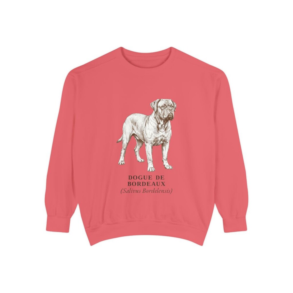 dogue-de-bordeaux-sweatshirt-latin-watermelon Dogue de Bordeaux Latin Sweatshirt, Watermelon, front view