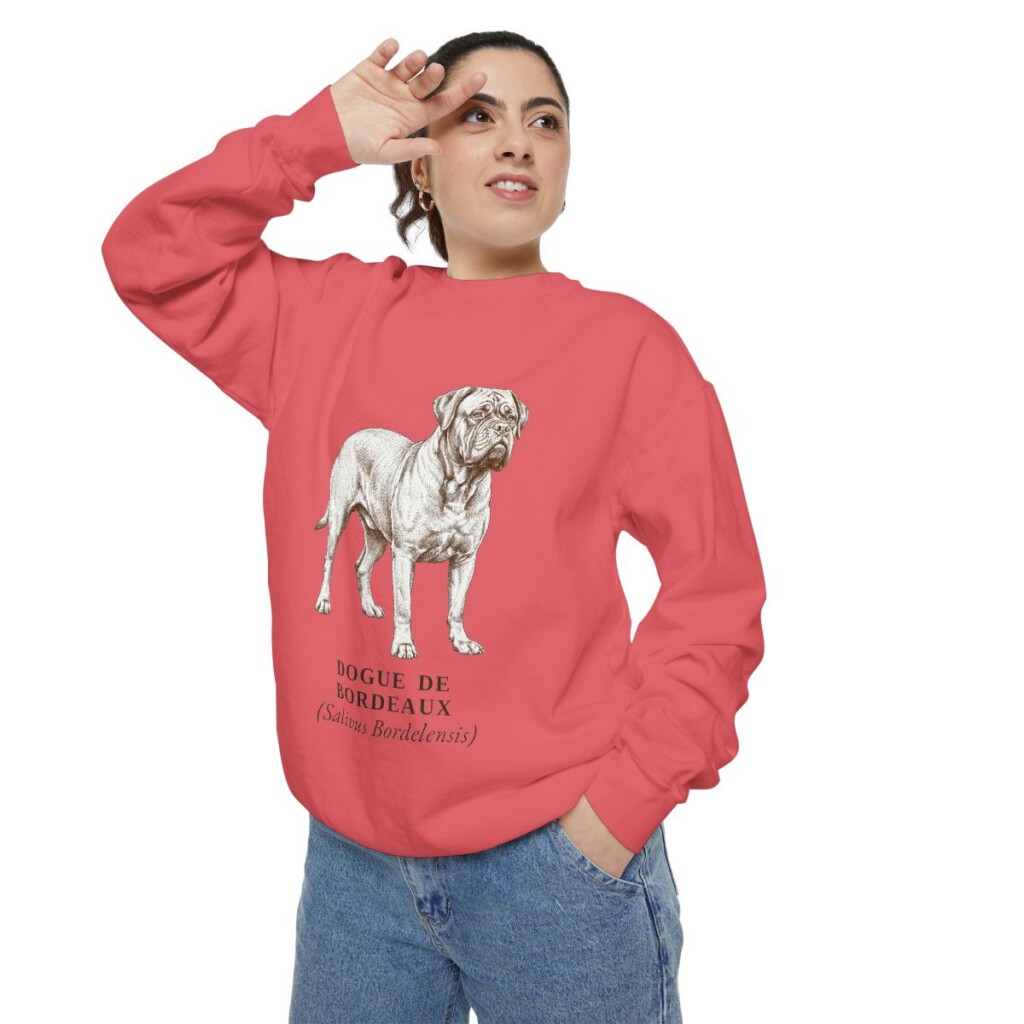 dogue-de-bordeaux-sweatshirt-latin-watermelon-person-2-context Dogue de Bordeaux Latin Sweatshirt, Watermelon, person 2 context