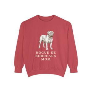 Dogue de Bordeaux Mom Sweatshirt, Crimson, front view