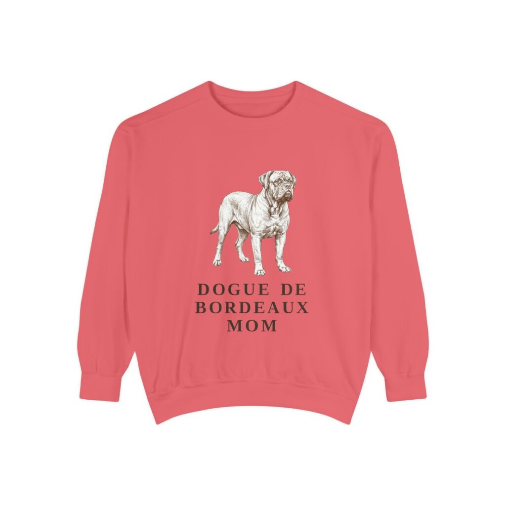 Dogue de Bordeaux Mom Sweatshirt, Watermelon, front view