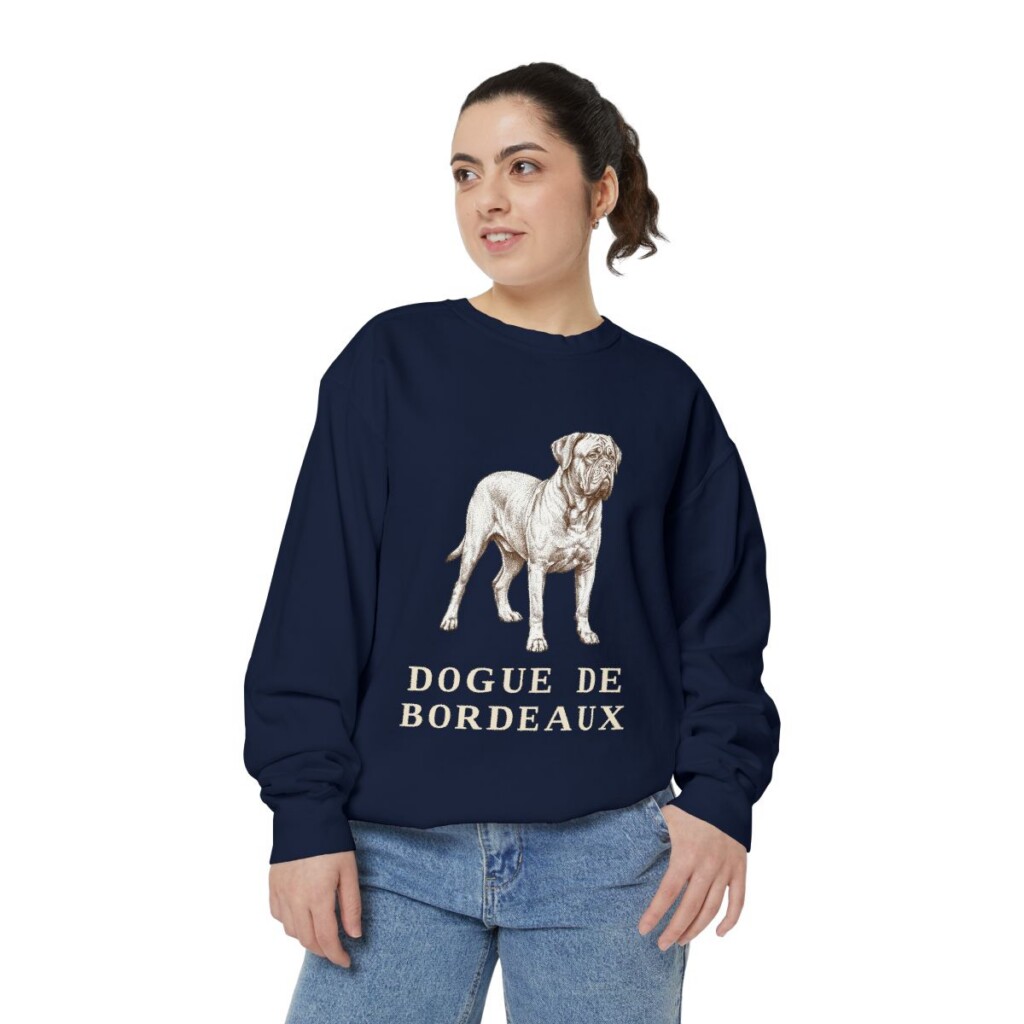 Dogue de Bordeaux Sweatshirt, True Navy, person 2 front