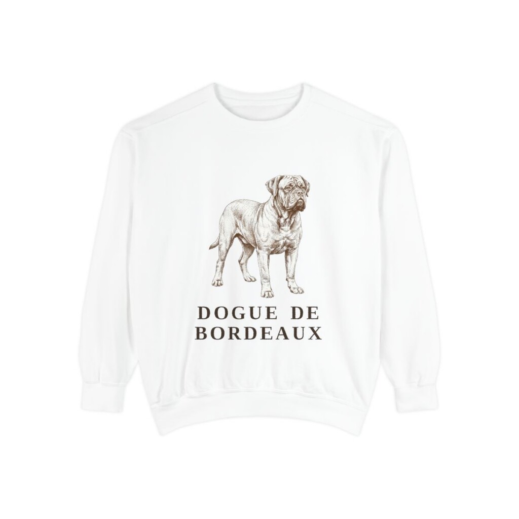 Dogue de Bordeaux Sweatshirt, White, front view