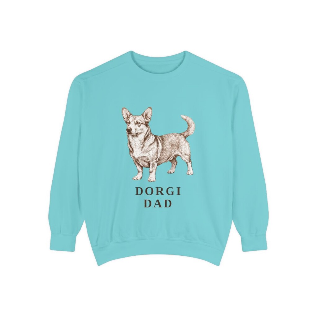 Dorgi Dad Sweatshirt, Chalky Mint, front view
