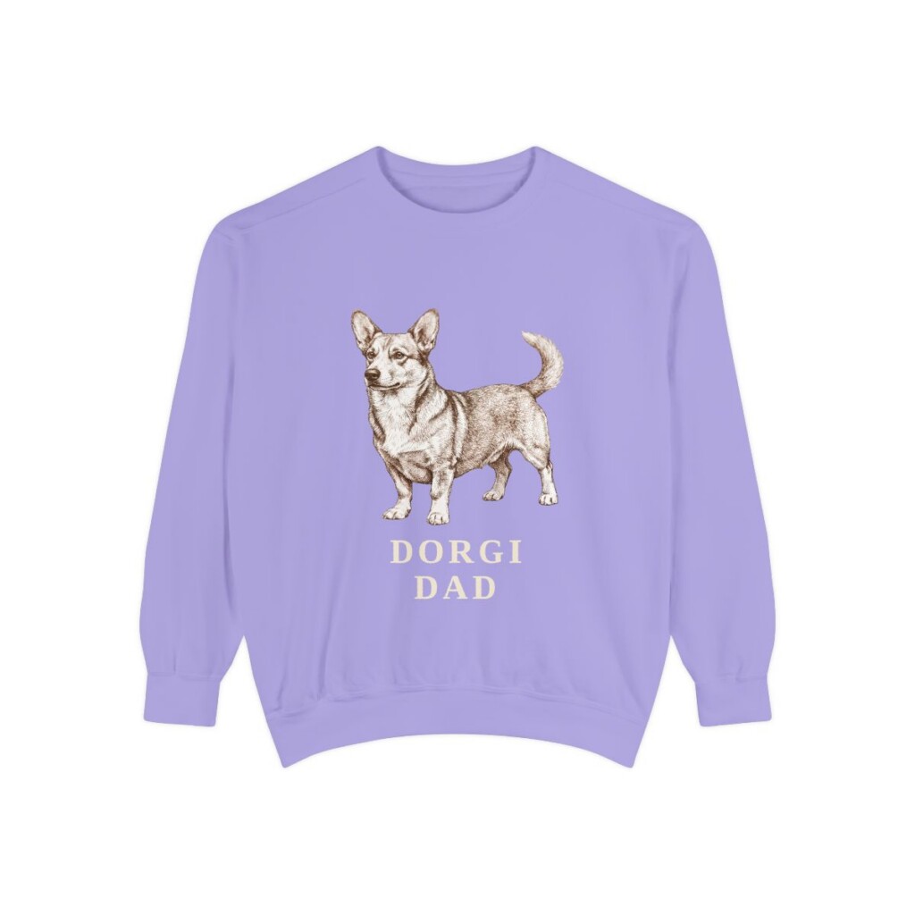 Dorgi Dad Sweatshirt, Violet, front view