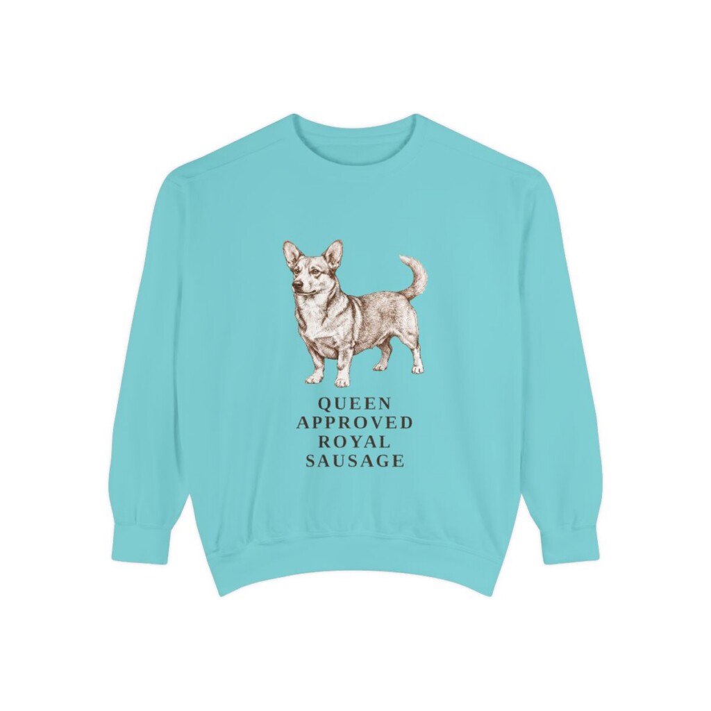 Dorgi Humor Sweatshirt, Chalky Mint, front view