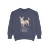 Dorgi Humor Sweatshirt, Denim, front view