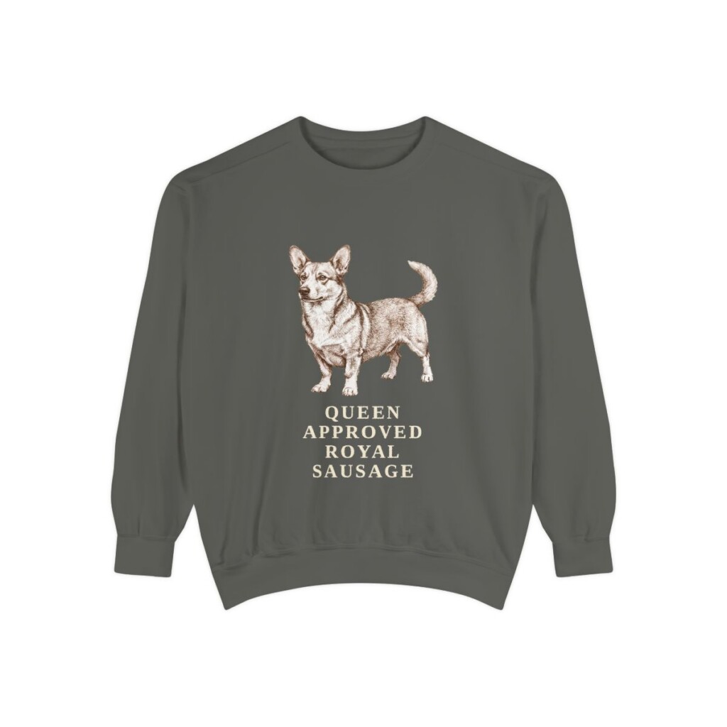 Dorgi Humor Sweatshirt, Pepper, front view