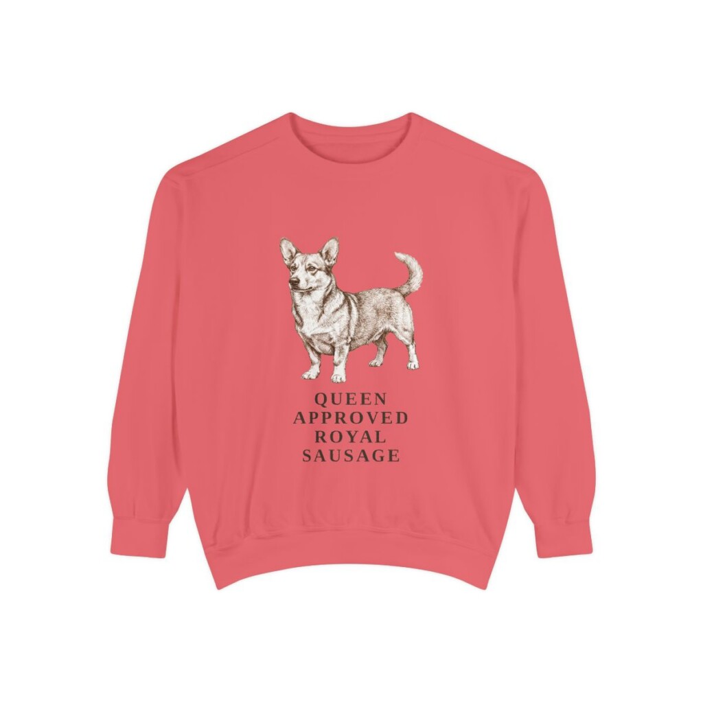 Dorgi Humor Sweatshirt, Watermelon, front view