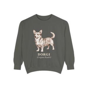 Dorgi Latin Sweatshirt, Pepper, front view