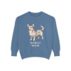 Dorgi Mom Sweatshirt, Blue Jean, front view