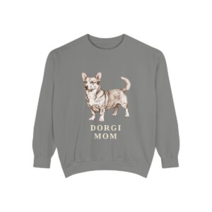 Dorgi Mom Sweatshirt, Grey, front view