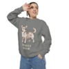 Dorgi Mom Sweatshirt, Grey, person 2 context