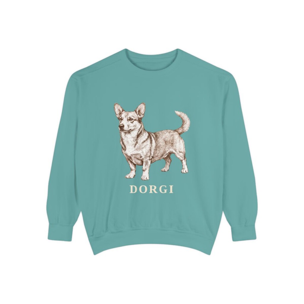 Dorgi Sweatshirt, Seafoam, front view