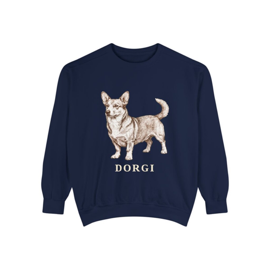 Dorgi Sweatshirt, True Navy, front view