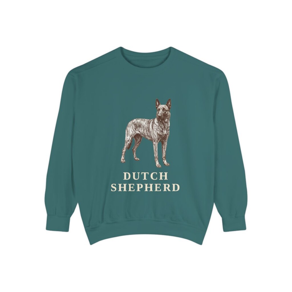 Dutch Shepherd Sweatshirt, Blue Spruce, front view
