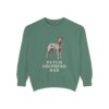 Dutch Shepherd Dad Sweatshirt, Light Green, front view