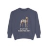 Dutch Shepherd Sweatshirt, Denim, front view