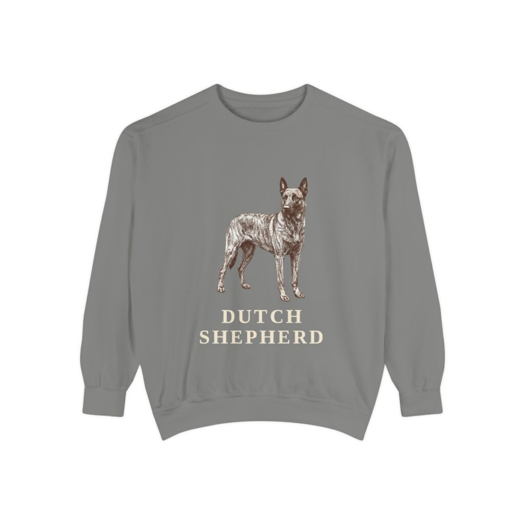 Dutch Shepherd Sweatshirt, Grey, front view