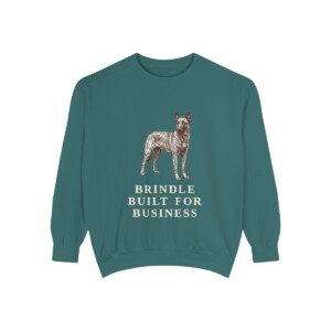 Dutch Shepherd Humor Sweatshirt, Blue Spruce, front view