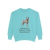 Dutch Shepherd Humor Sweatshirt, Chalky Mint, front view