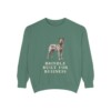 Dutch Shepherd Humor Sweatshirt, Light Green, front view