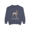 dutch-shepherd-sweatshirt-latin-denim Dutch Shepherd Latin Sweatshirt, Denim, front view
