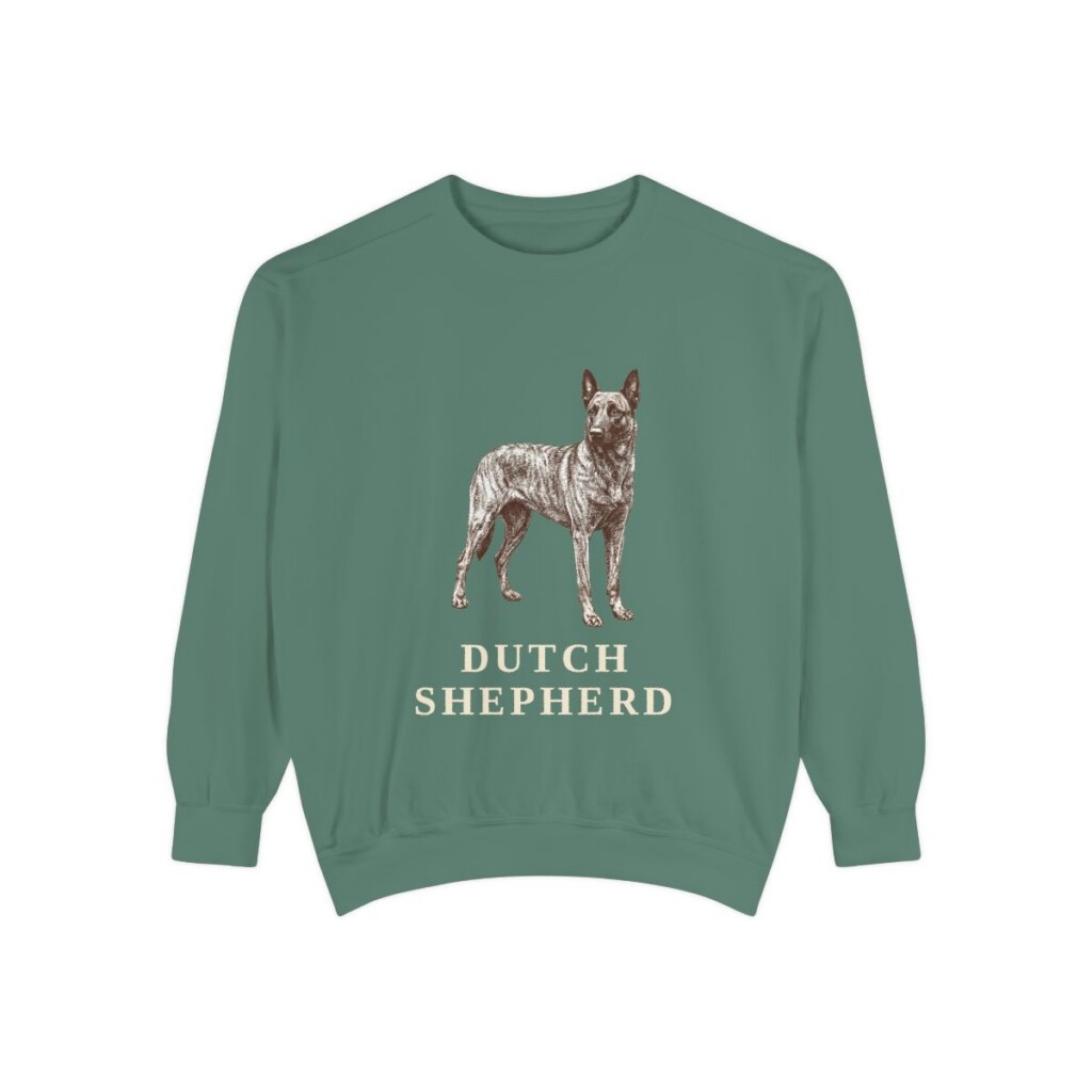 Dutch Shepherd Sweatshirt, Light Green, front view