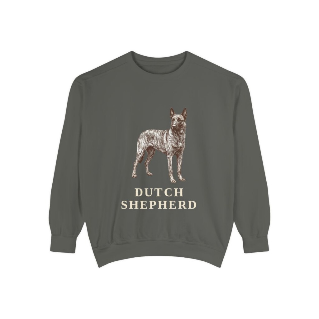 Dutch Shepherd Sweatshirt, Pepper, front view