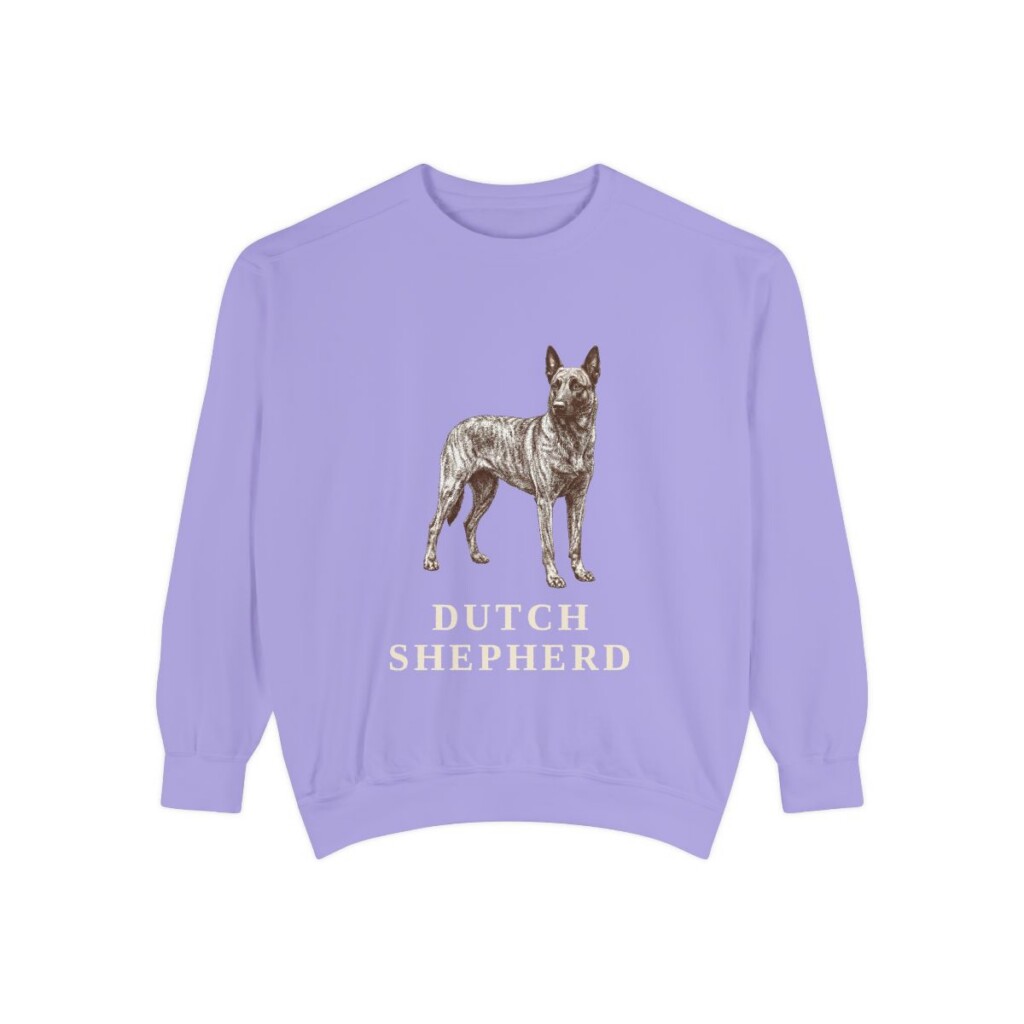 Dutch Shepherd Sweatshirt, Violet, front view