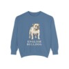 English Bulldog Sweatshirt, Blue Jean, front view