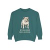 English Bulldog Sweatshirt, Blue Spruce, front view
