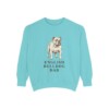 English Bulldog Dad Sweatshirt, Chalky Mint, front view