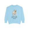 English Bulldog Dad Sweatshirt, Chambray, front view