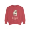 English Bulldog Dad Sweatshirt, Crimson, front view